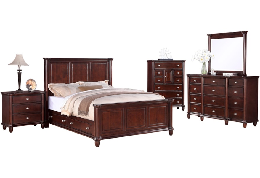Elements International Hamilton 10 Piece Queen Bedroom Set Elements International Hamilton 10 Piece Queen Bedroom Set