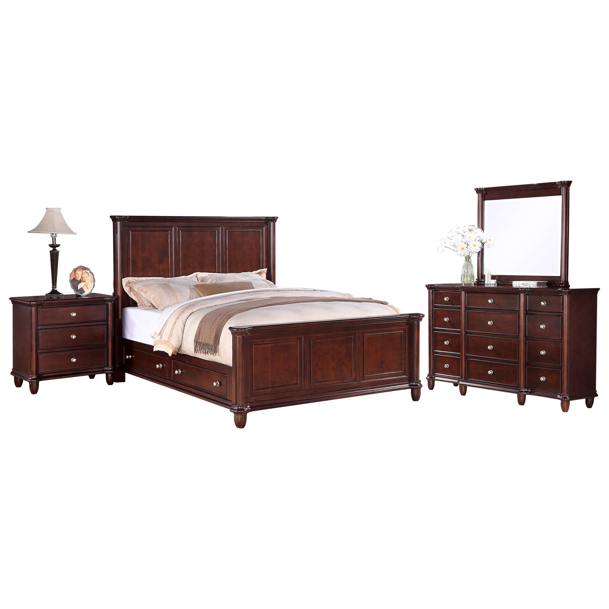 Elements Hamilton Queen 4 Piece Bedroom Set Royal Furniture