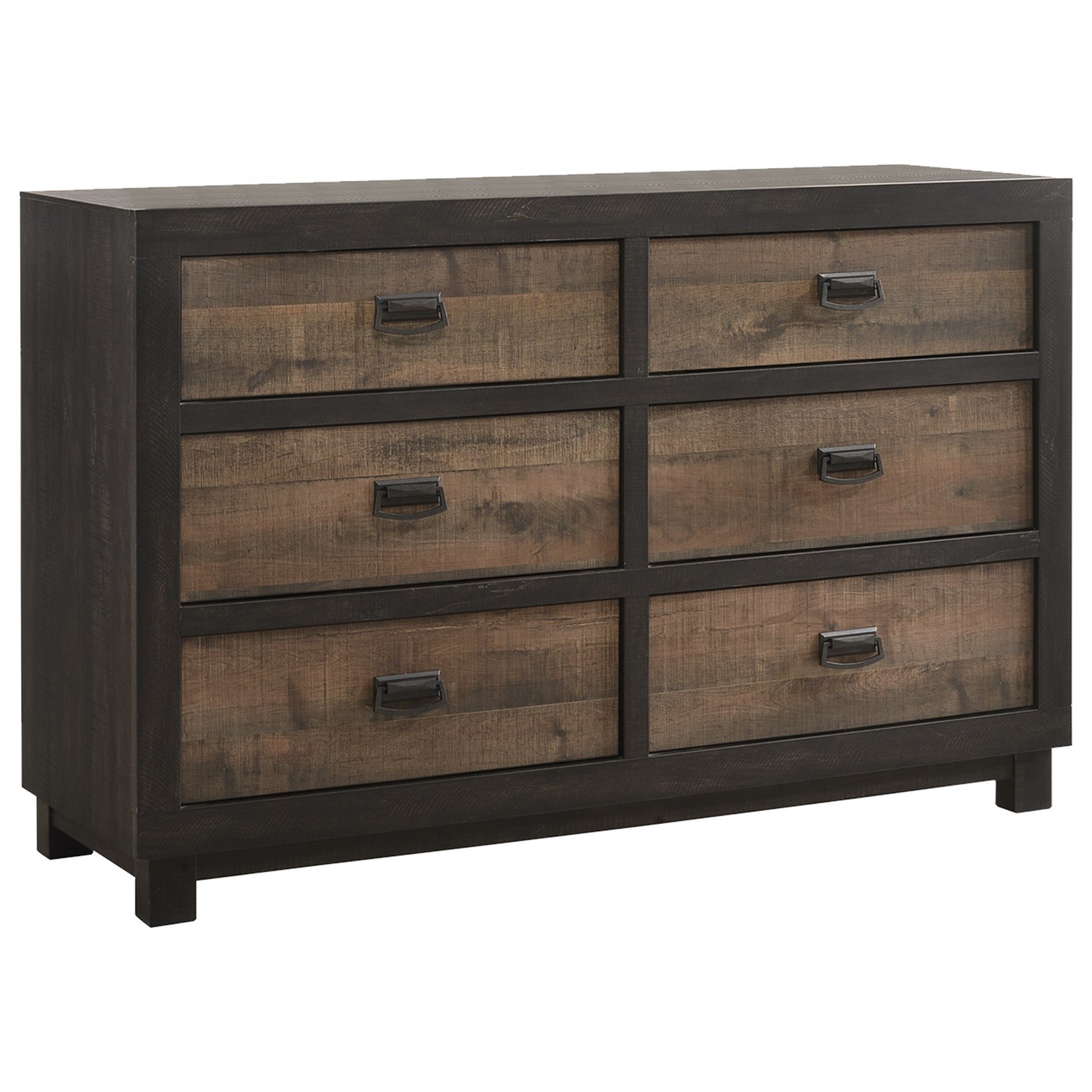 Elements International Harlington Two Tone 6 Drawer Dresser
