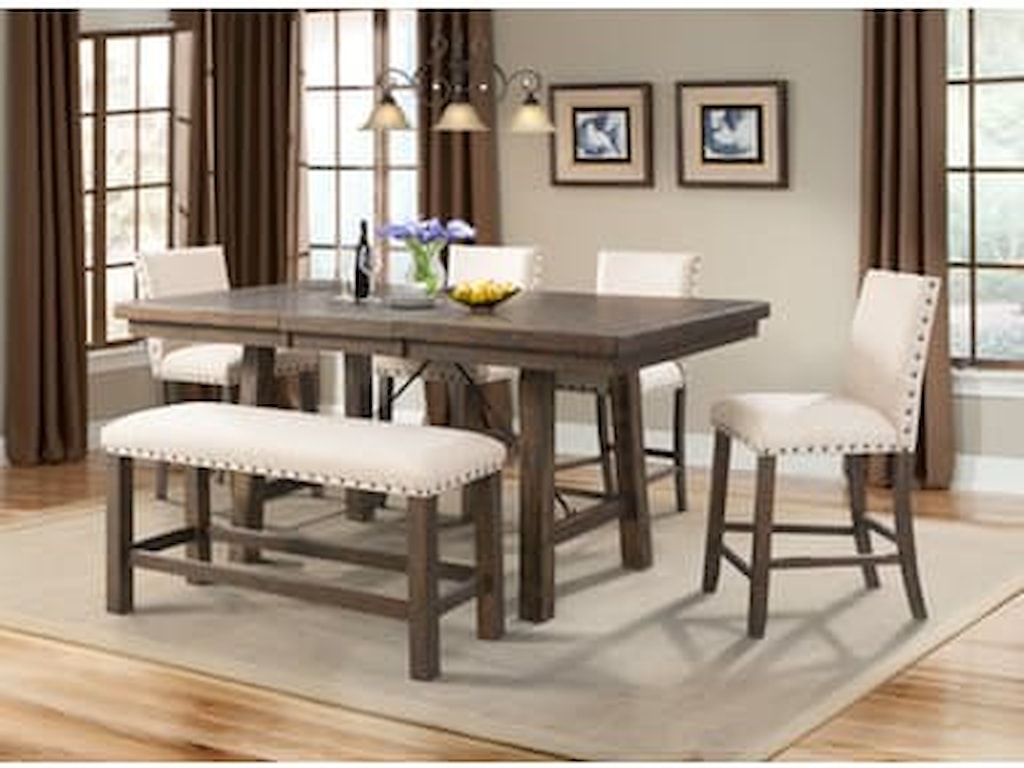 Jax Rustic Counter Height Table Dream Home Furniture Pub