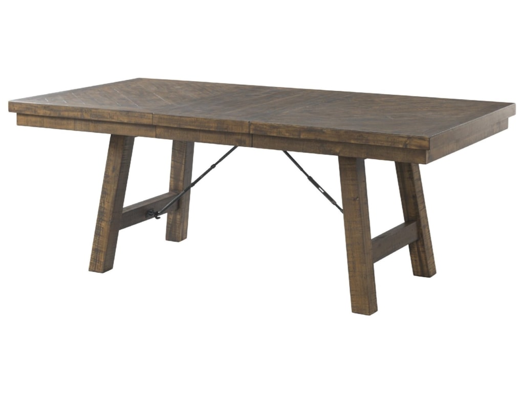 Elements International Jax Rustic Dining Table With 18 Inch Leaf Elements International Jax Rustic Dining Table With 18 Inch Leaf