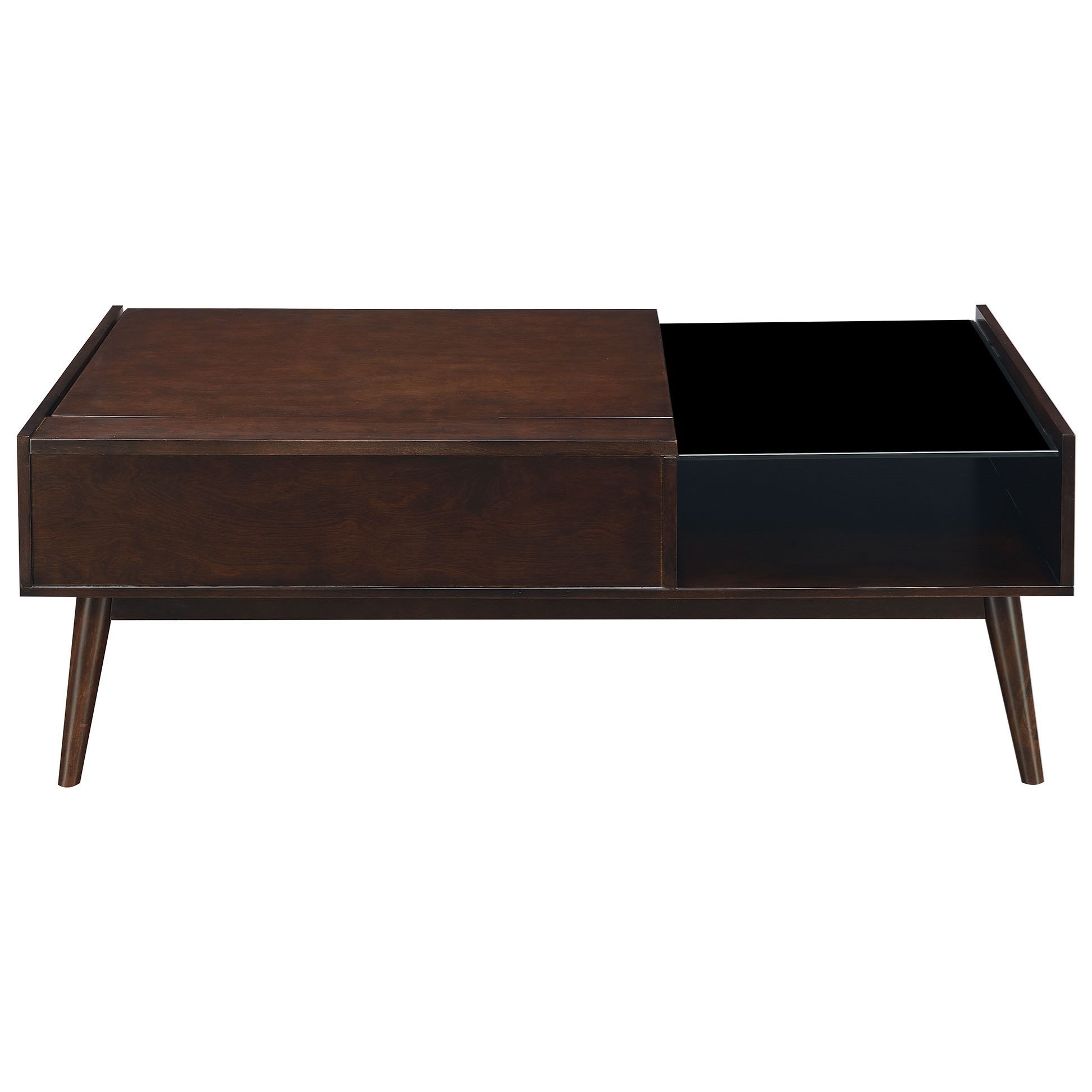 Elements International June Mid Century Modern Coffee Table With Lift Top Bullard Furniture Cocktail Coffee Tables