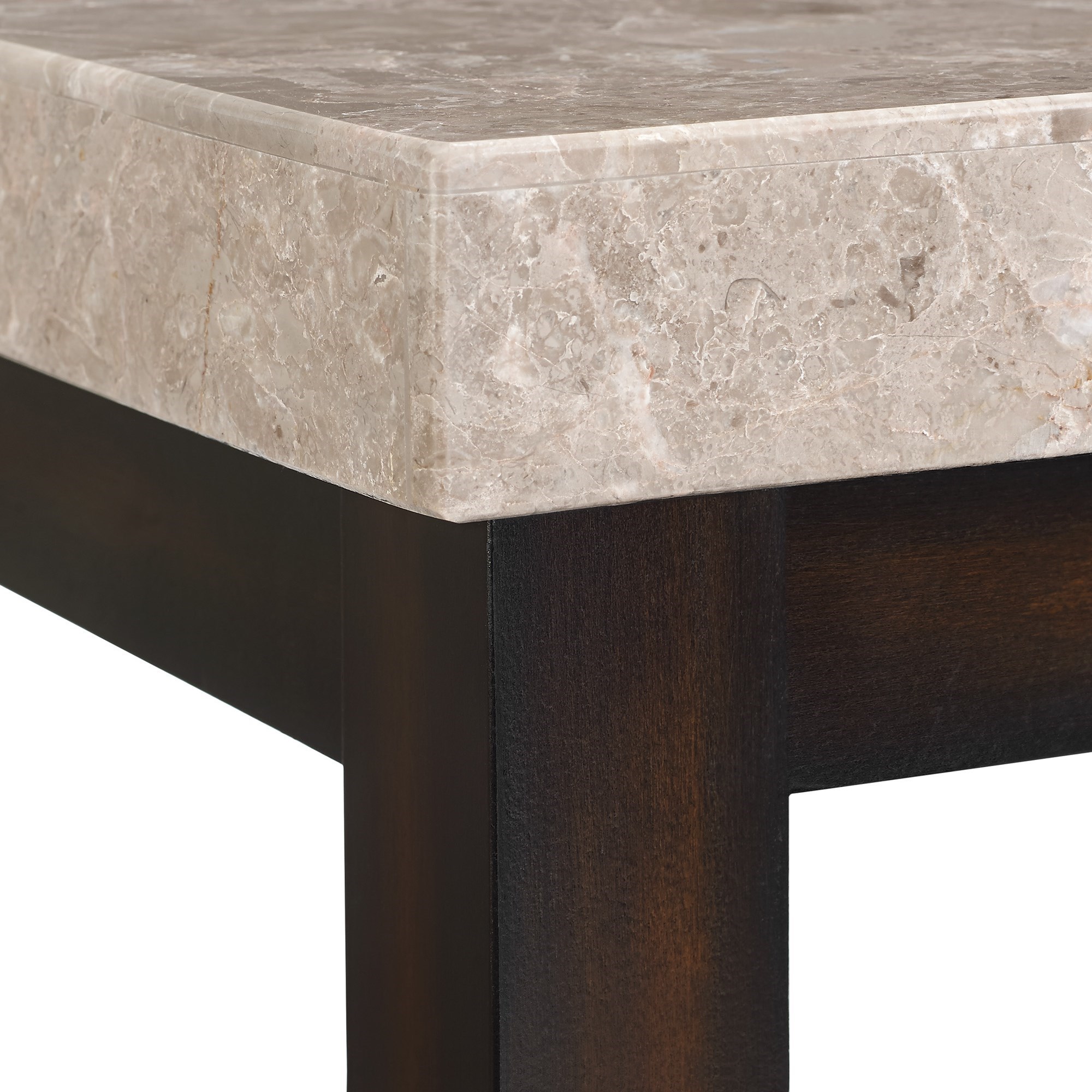 Elements Kansas Rectangular Coffee Table With Marble Top Royal Furniture Cocktail Coffee Tables