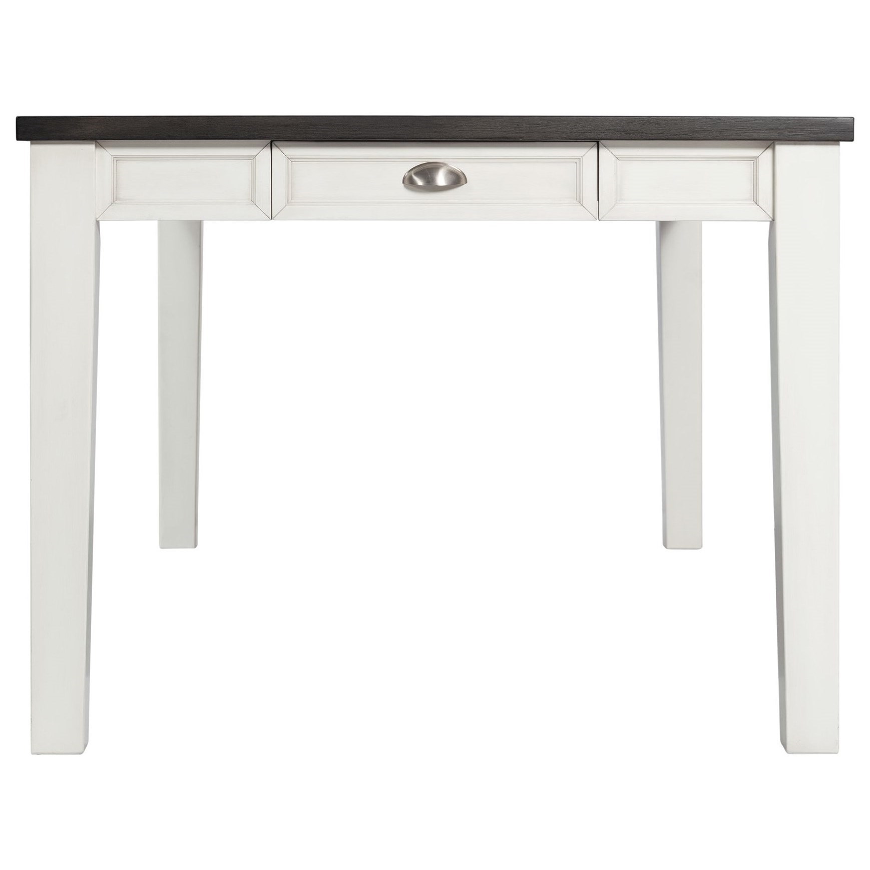 Elements International Kayla Two Tone Counter Height Dining Table With Storage Bullard Furniture Dining Tables