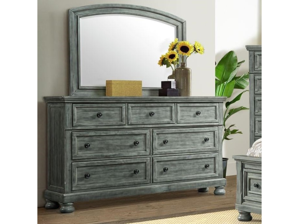 Elements Kingston Gray5 PC King Bedroom Group