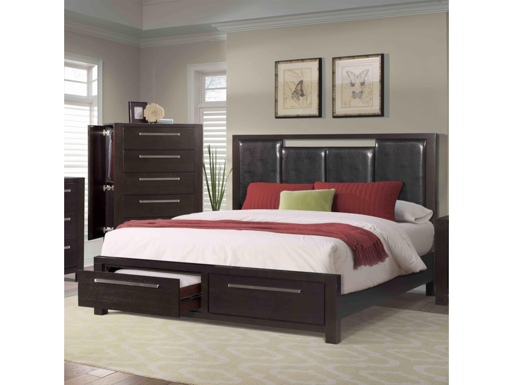 Elements International LansingKing Low Profile Bed