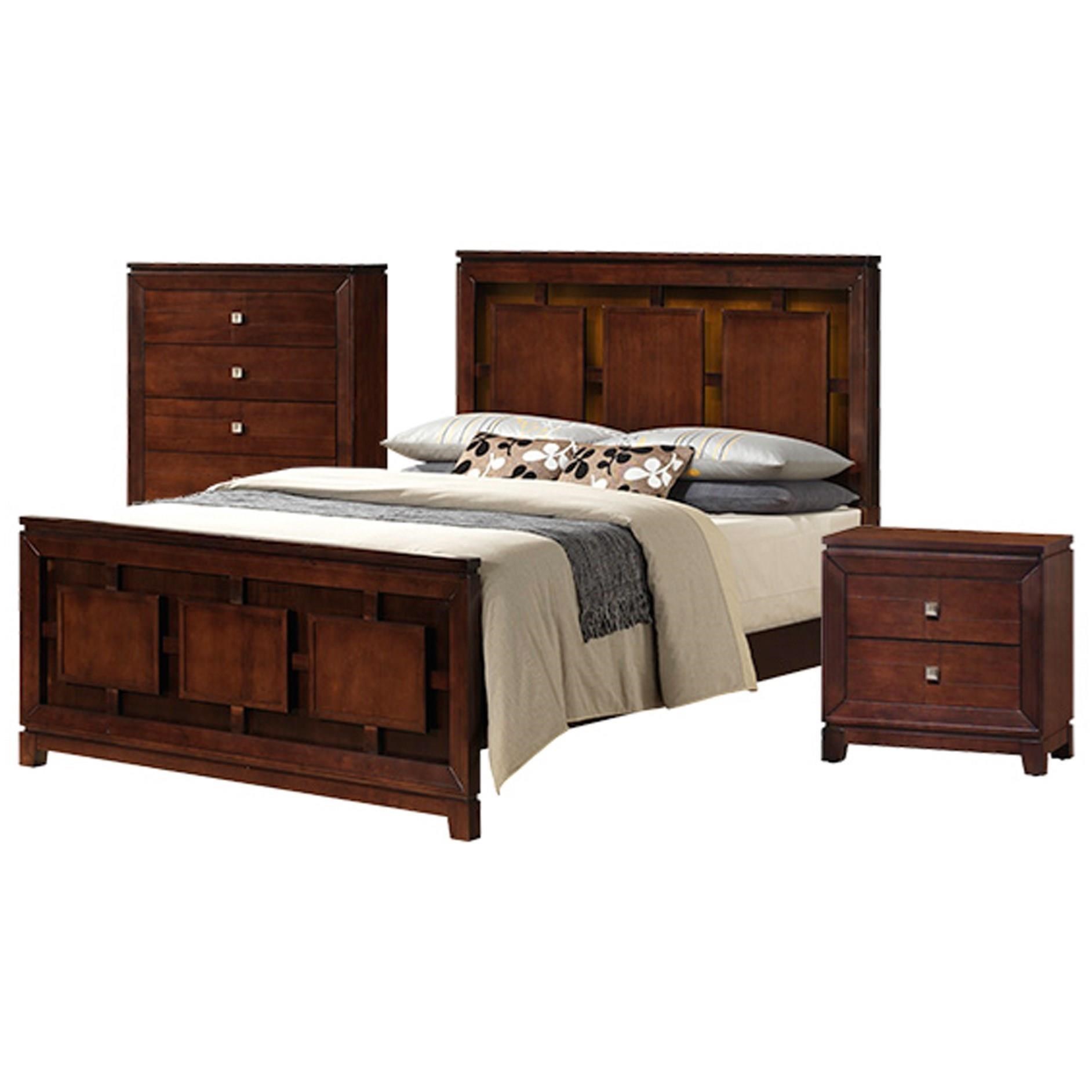 Elements International London 3 Piece Queen Bedroom Set Bullard