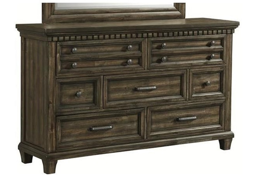 Elements International Mccabe Traditional Dresser With Hidden