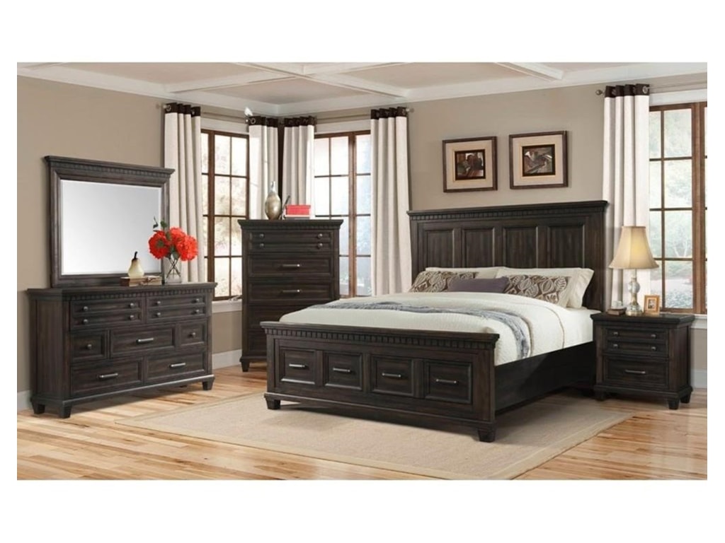 Elements International McCabeKing Bed