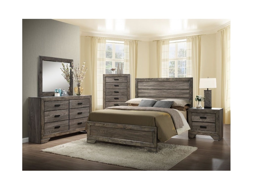 Elements International NathanQueen Bed