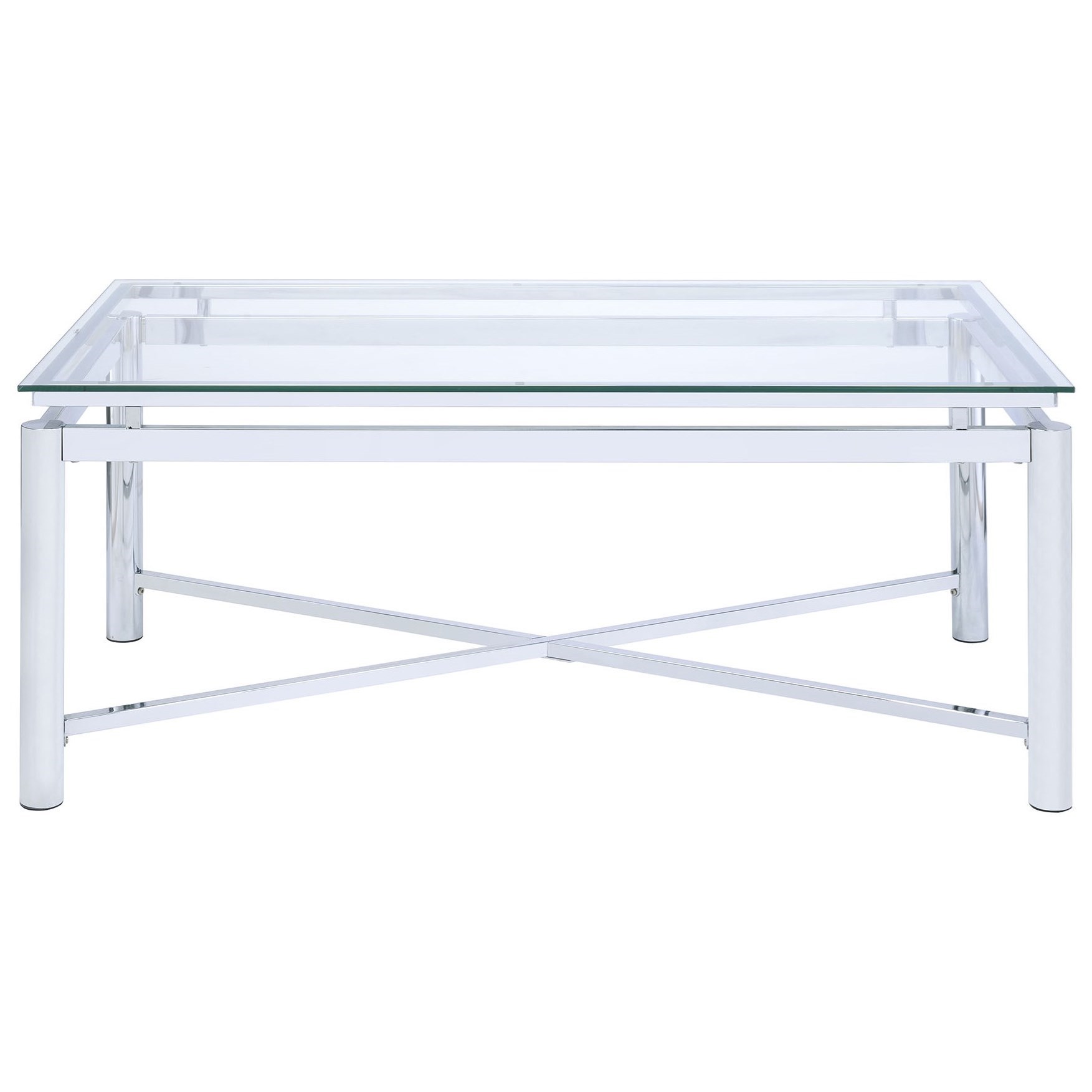 Elements International Savannah Contemporary Coffee Table With