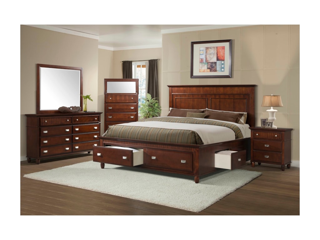 Elements International SpencerFull Storage Bed
