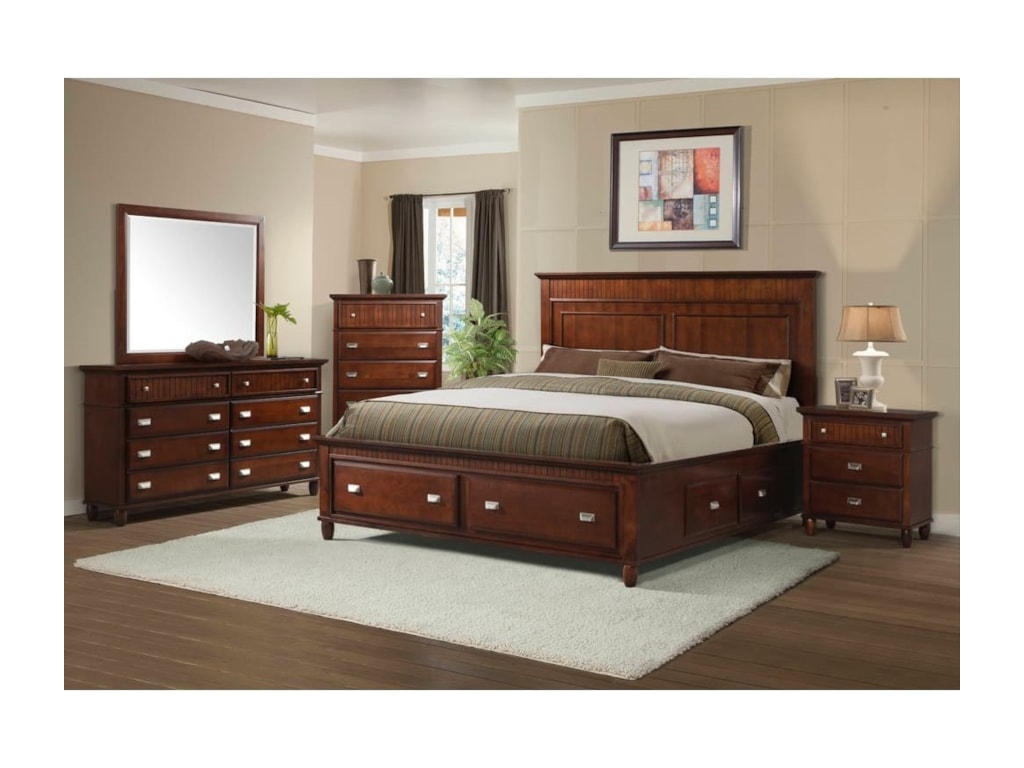 Elements International SpencerFull Storage Bed