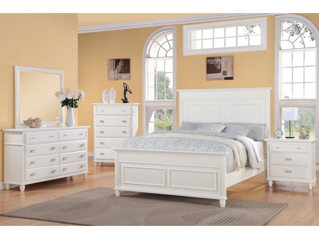 Elements International SpencerTwin Panel Wood Bed