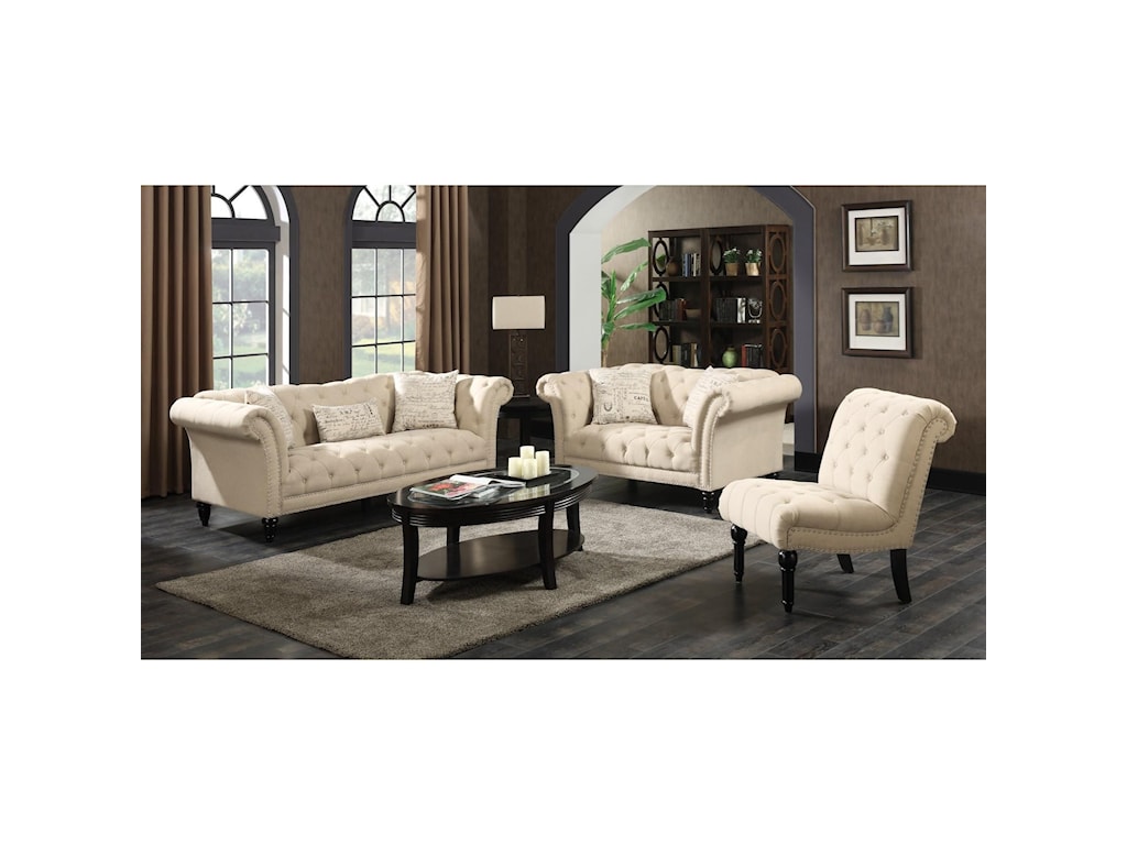 Elements Twain 3 Piece Living Room Group Royal Furniture Stationary Living Room Groups