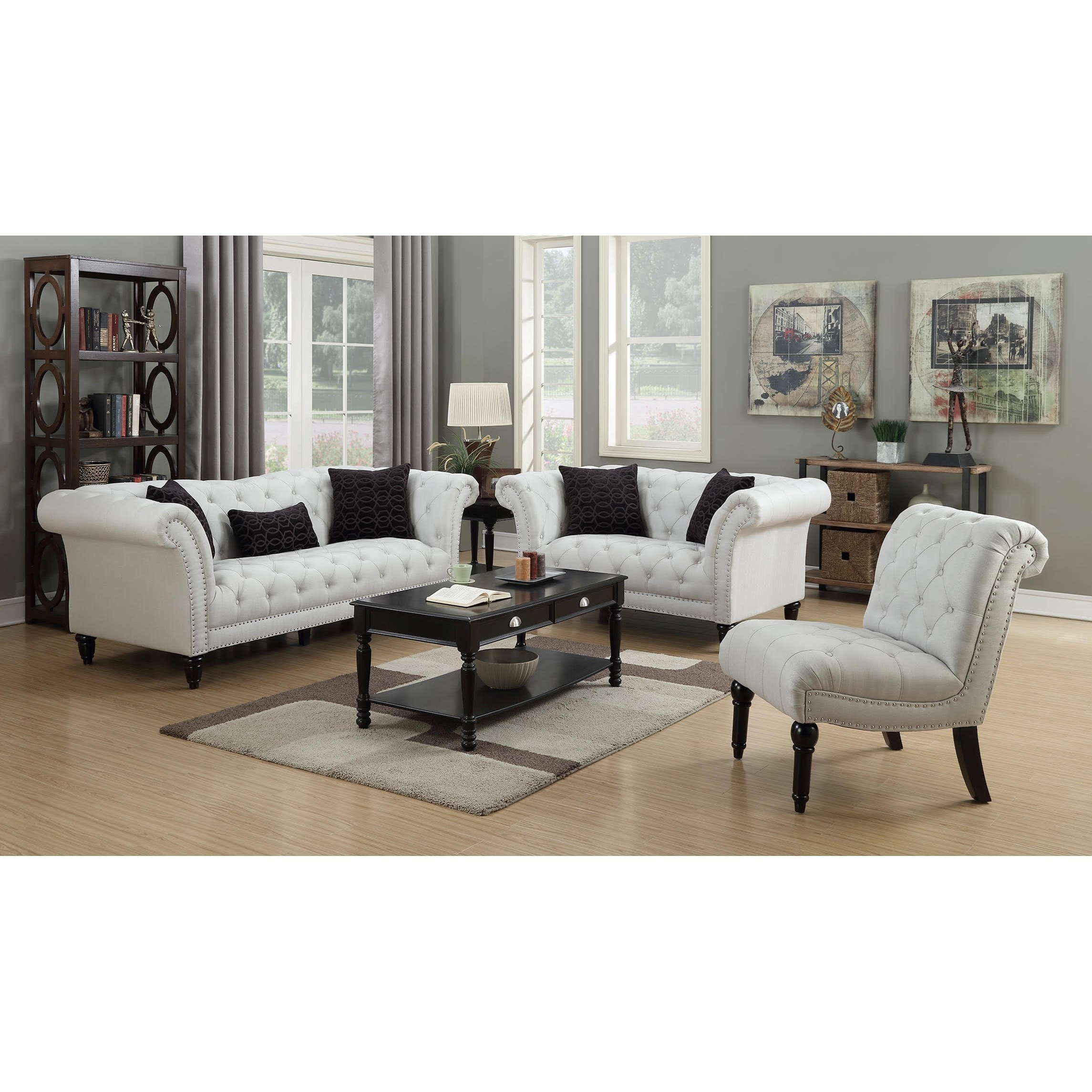 Elements International Twain Stationary Living Room Group