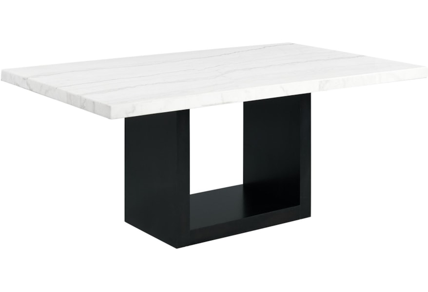 Valentino Contemporary Rectangular Marble Dining Table Dream Home Interiors Dining Tables