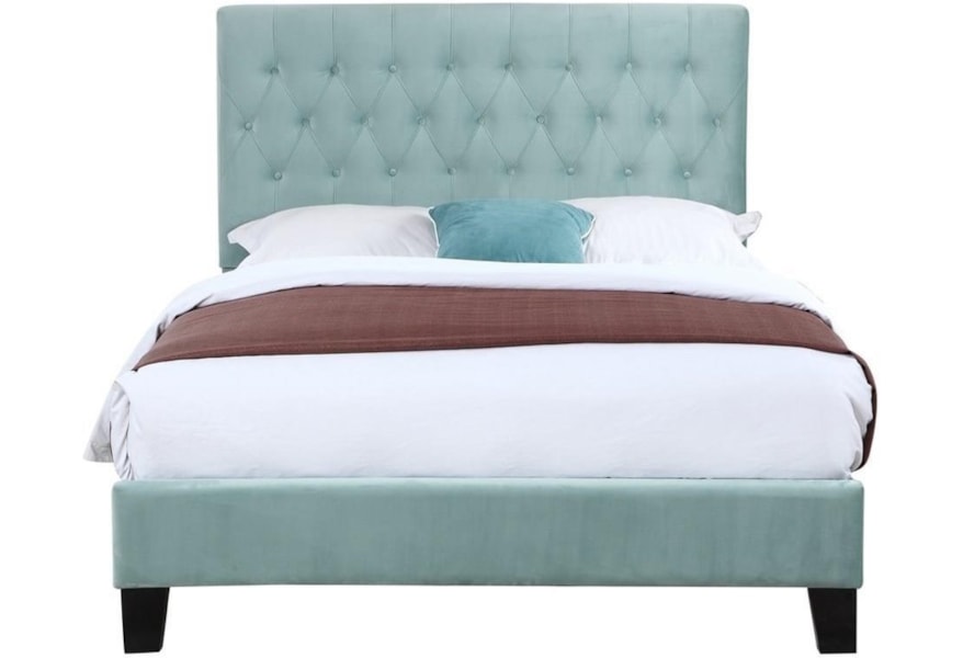Emerald Amelia B128 08hbfbr 04 Transitional Tufted Twin Size Bed Northeast Factory Direct Upholstered Beds
