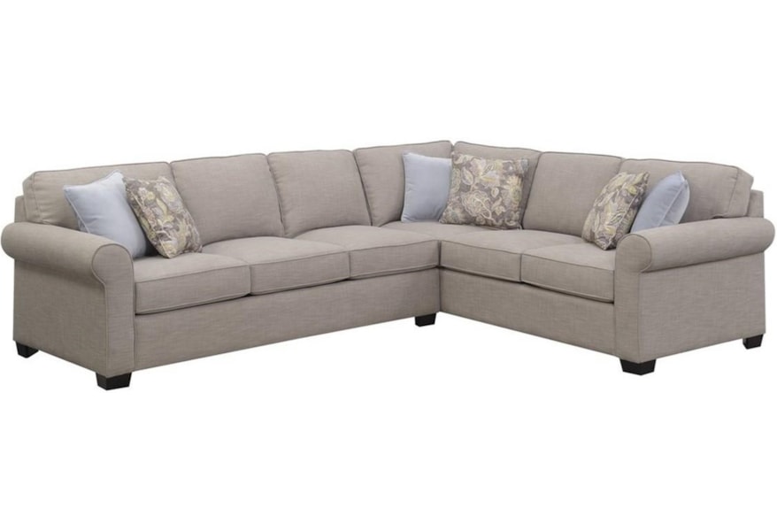 Emerald Angelica U4351 34 12 05 K Transitional Sectional Queen 34 12 05 K Transitional Sectional Queen