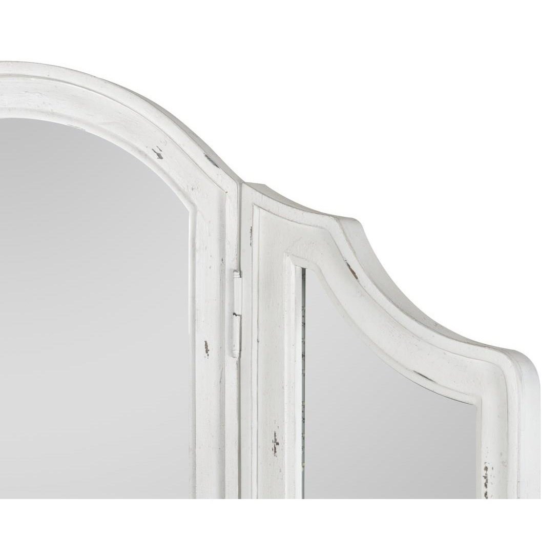 Emerald Bordeaux B312 27 Cottage Antique White Trifold Vanity