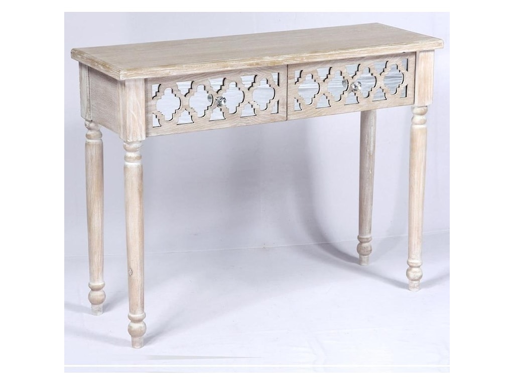 Canterwood Vintage Mirrored Console Table With 2 Drawers