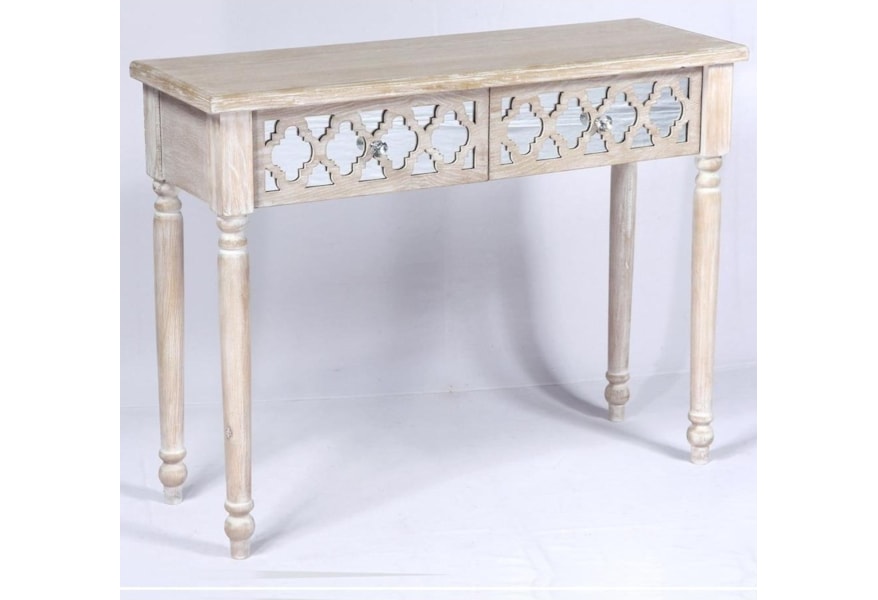 Emerald Canterwood Ac701 00 Vintage Mirrored Console Table With 2