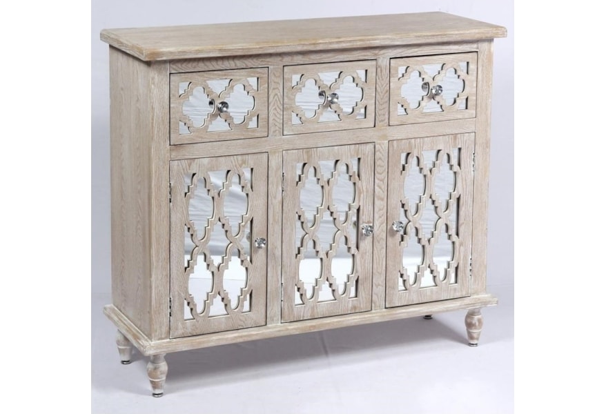 Emerald Canterwood Ac701 01 Vintage Mirrored Accent Chest With 3