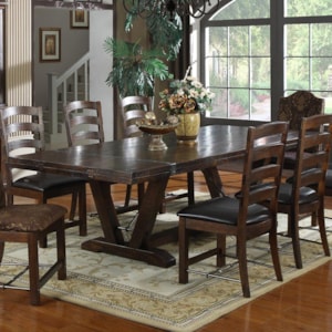 Emerald Castlegate D942 10 Rectangular Dinner Table Northeast Factory Direct Dining Tables