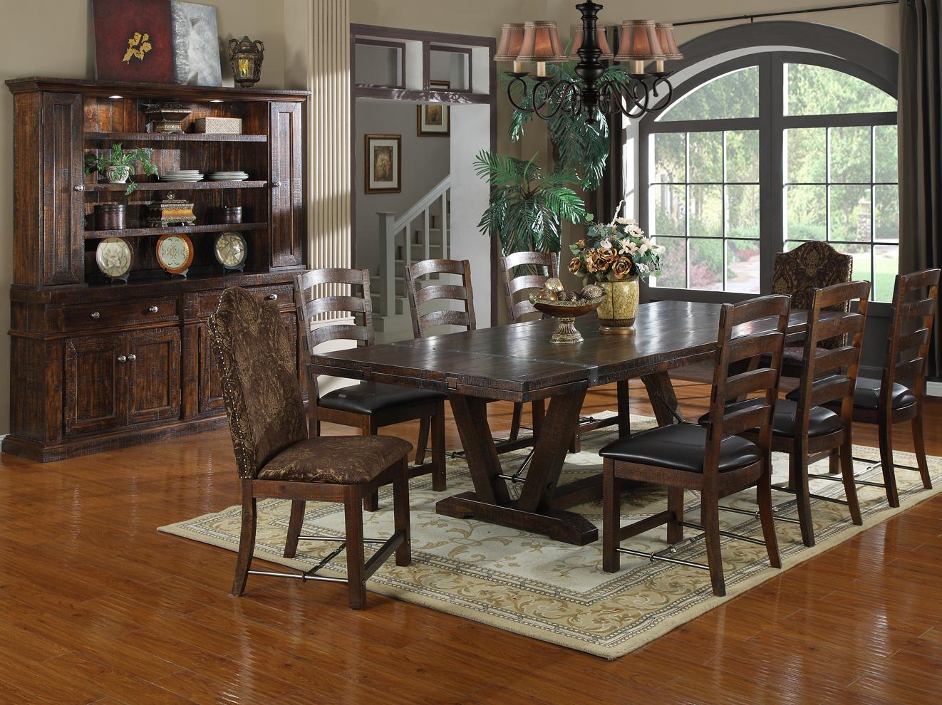 Emerald Castlegate D942 10 Rectangular Dinner Table Northeast Factory Direct Dining Tables