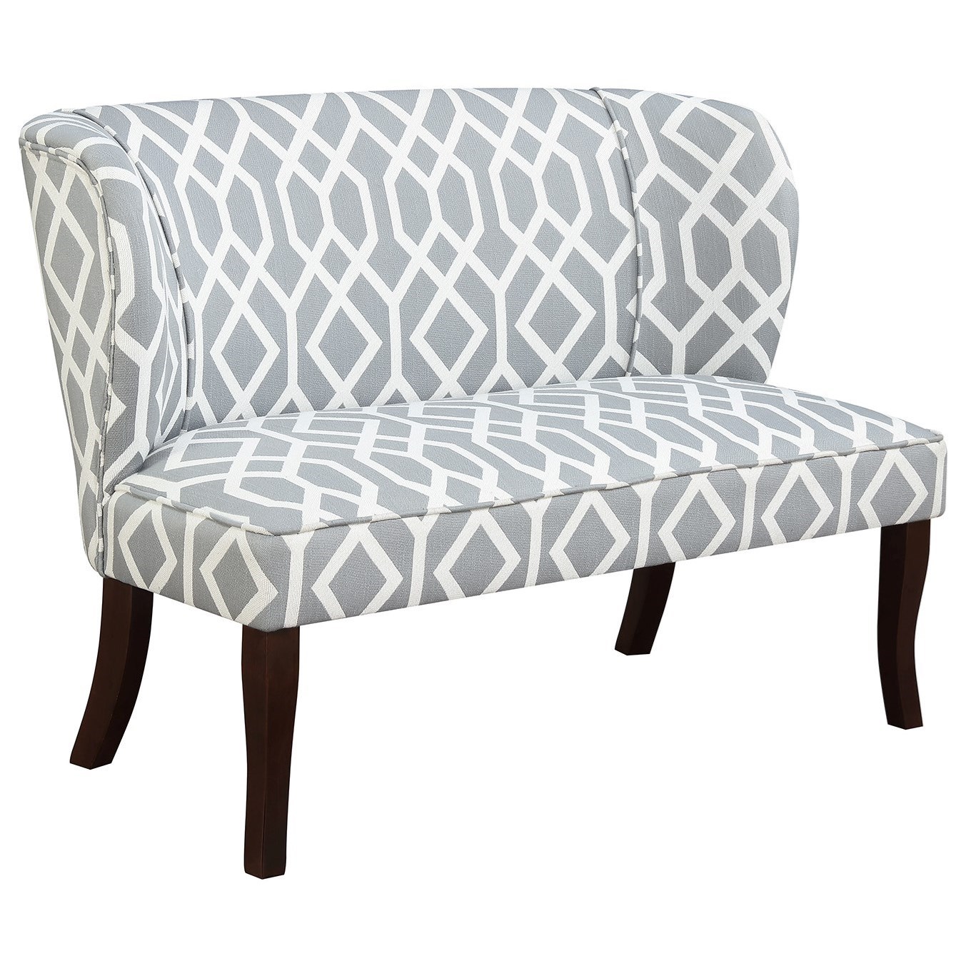 Emerald Hepburn U3329 01 03 Settee Accent Bench With Full Back