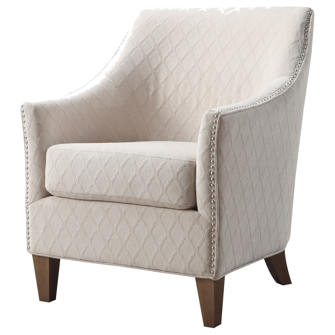 Emerald Kismet U3721 05 09 Contemporary Accent Chair With Nailhead