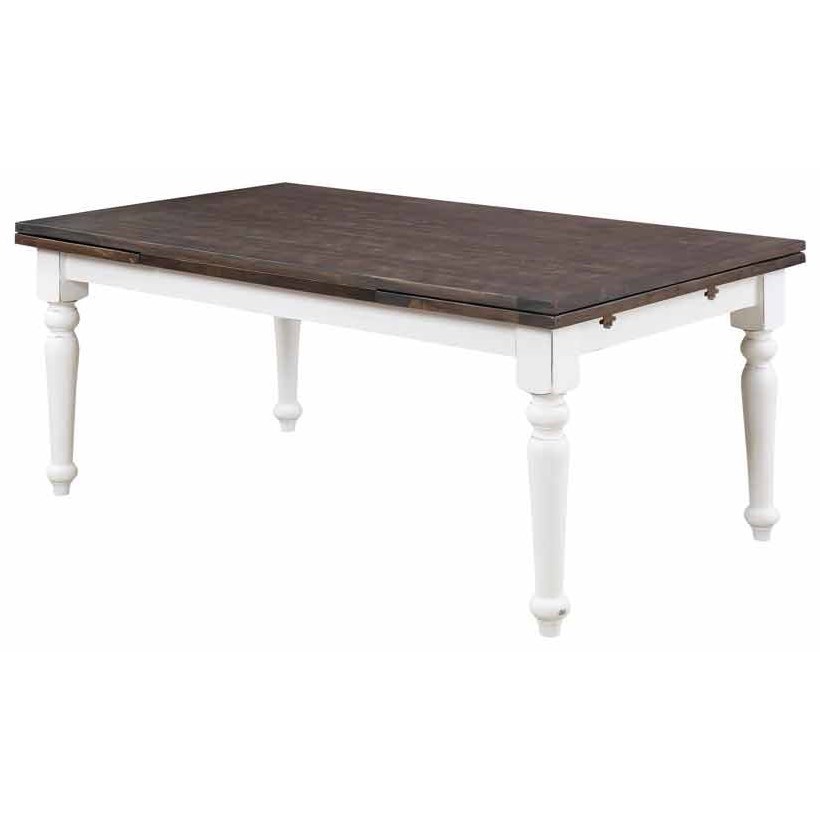 Emerald Mountain Retreat Rectangular Extension Dining Leg Table