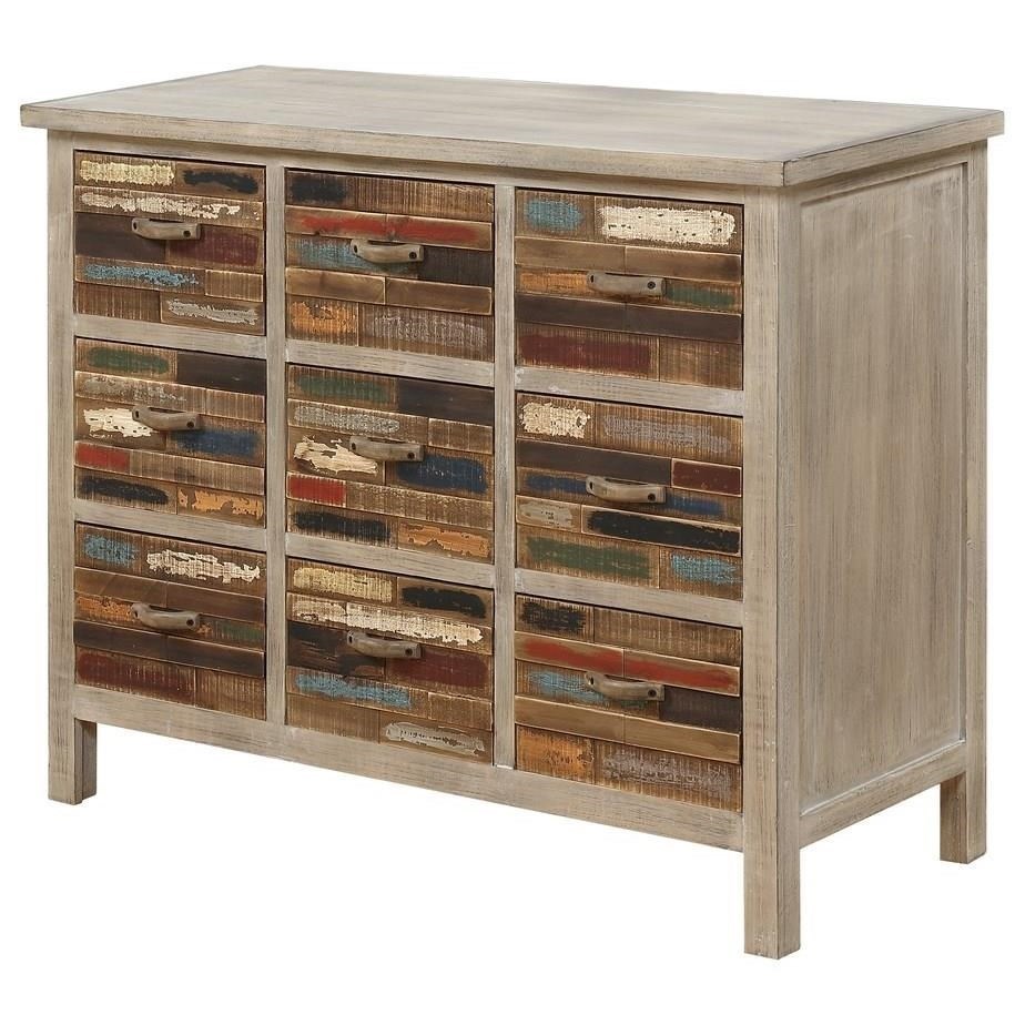 Emerald Pablo Ac313 09 Multi Color 9 Drawer Accent Chest Northeast Factory Direct Accent Chests