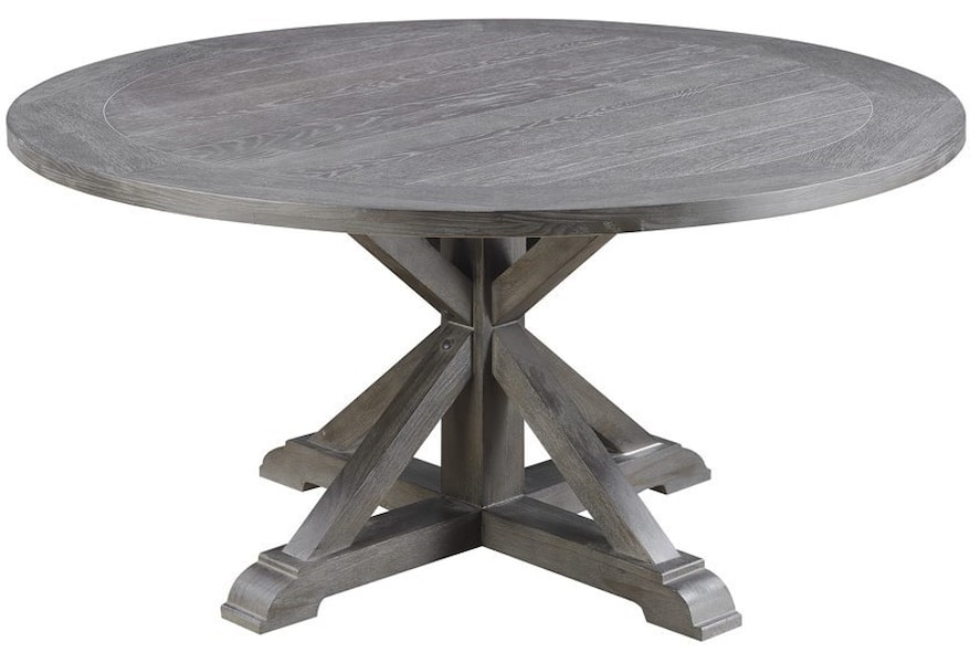 Emerald Paladin 60 Round Dining Table With Double Pedestal Base Wilson S Furniture Dining Tables