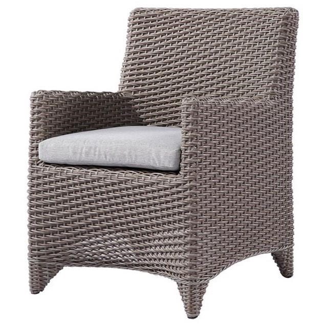 Reims Dining Arm Chair With Seat Cushion Sadler S Home Furnishings Outdoor Dining Side Chairs