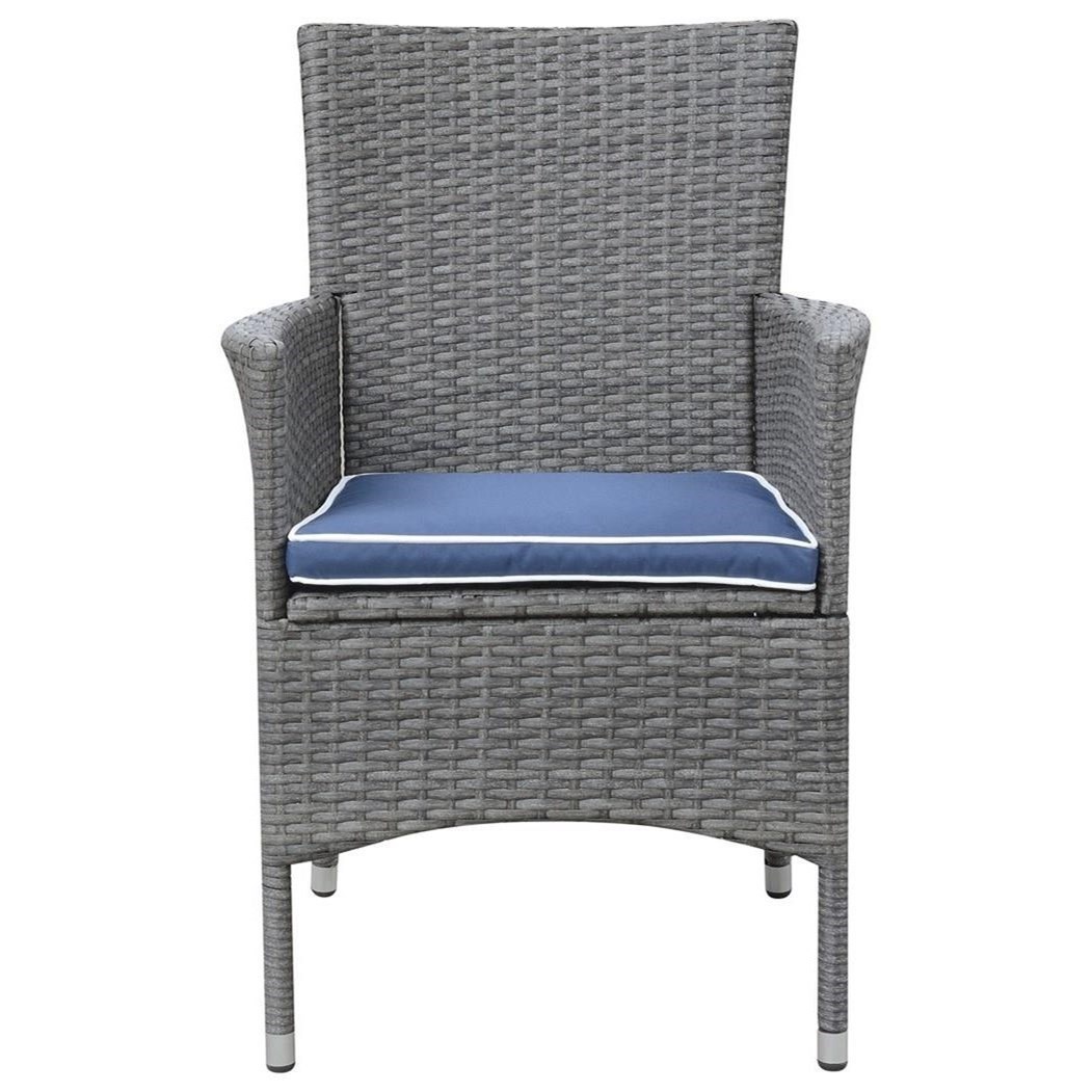 Ridgemonte Outdoor Arm Chair With Cushion Sadler S Home Furnishings Outdoor Dining Arm Chairs