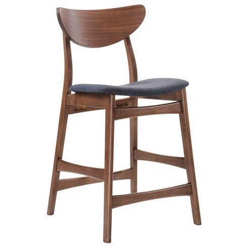 Emerald Simplicity D550 24 Barstool With Upholstered Seat And
