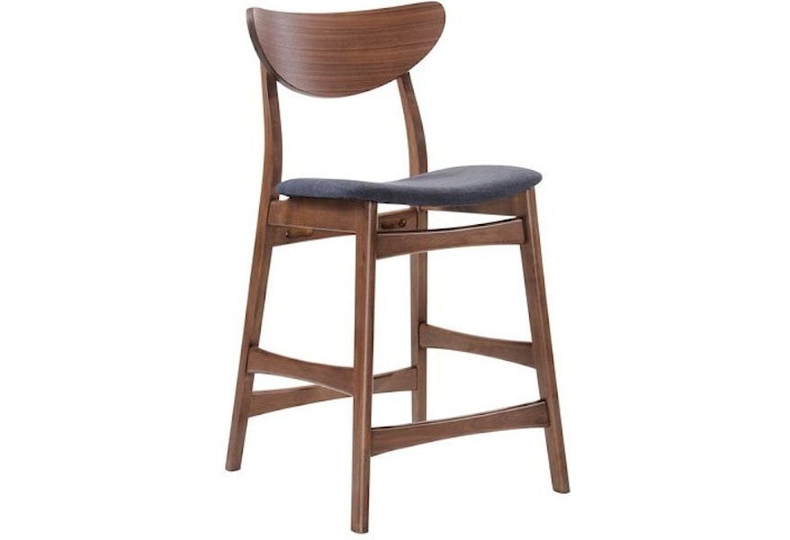 Emerald Simplicity D550 24 Barstool With Upholstered Seat And
