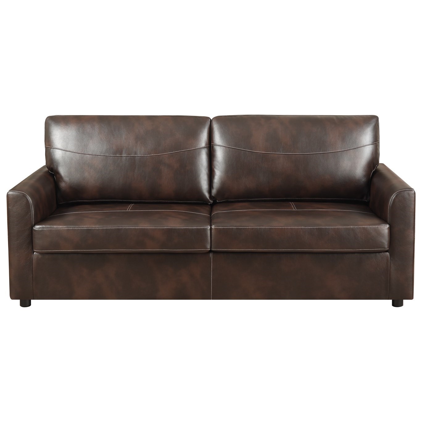 Emerald Slumber U3215 46 15 Faux Leather Full Sleeper Sofa W Gel