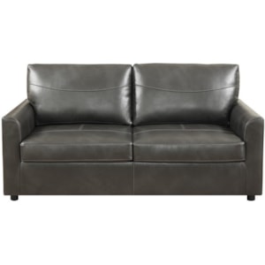 Emerald Slumber Faux Leather Full Sleeper Sofa W Gel Foam