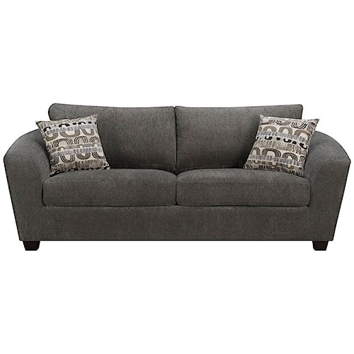 Emerald Urbana Sofa With Loose Pillow Back Gallery Furniture Sofas Emerald Urbana Sofa With Loose Pillow Back