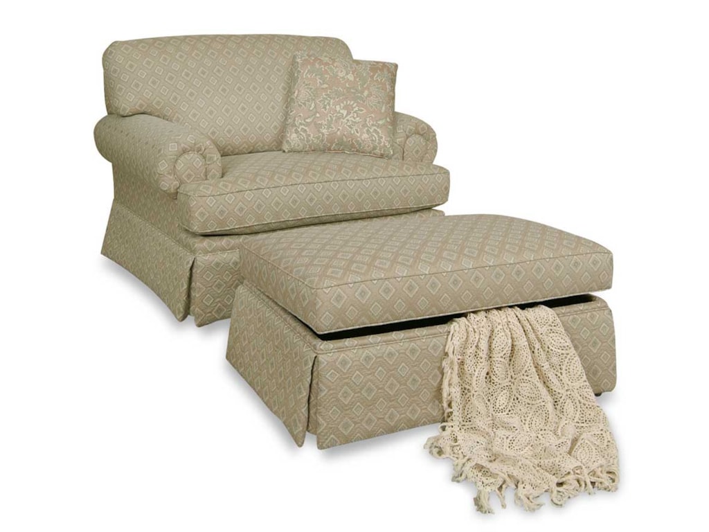 England CambriaChair and Ottoman