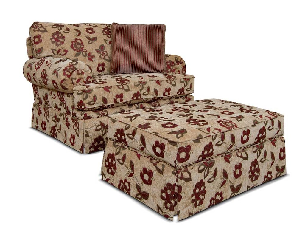 England CambriaChair and Ottoman