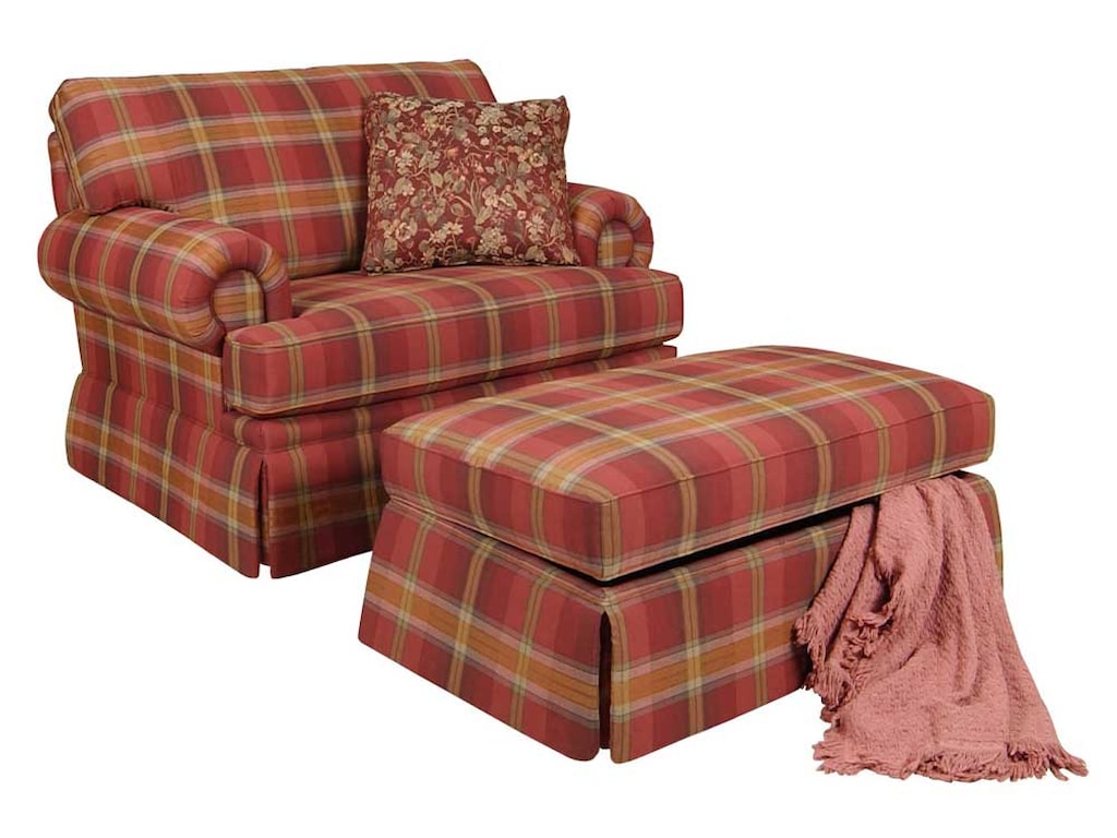 England ClareChair and Ottoman