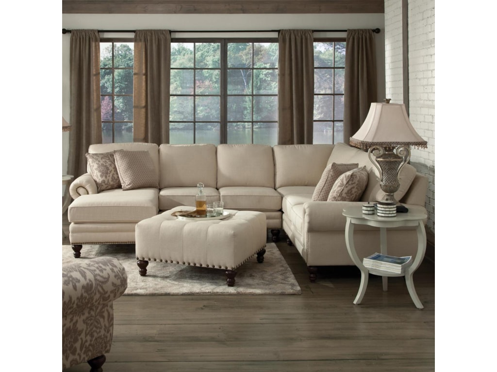 England Amix Six Seat Sectional with Left Chaise