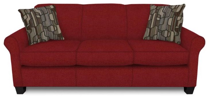 England Angie 4635 Anellocranapple Casual Rolled Arm Sofa With