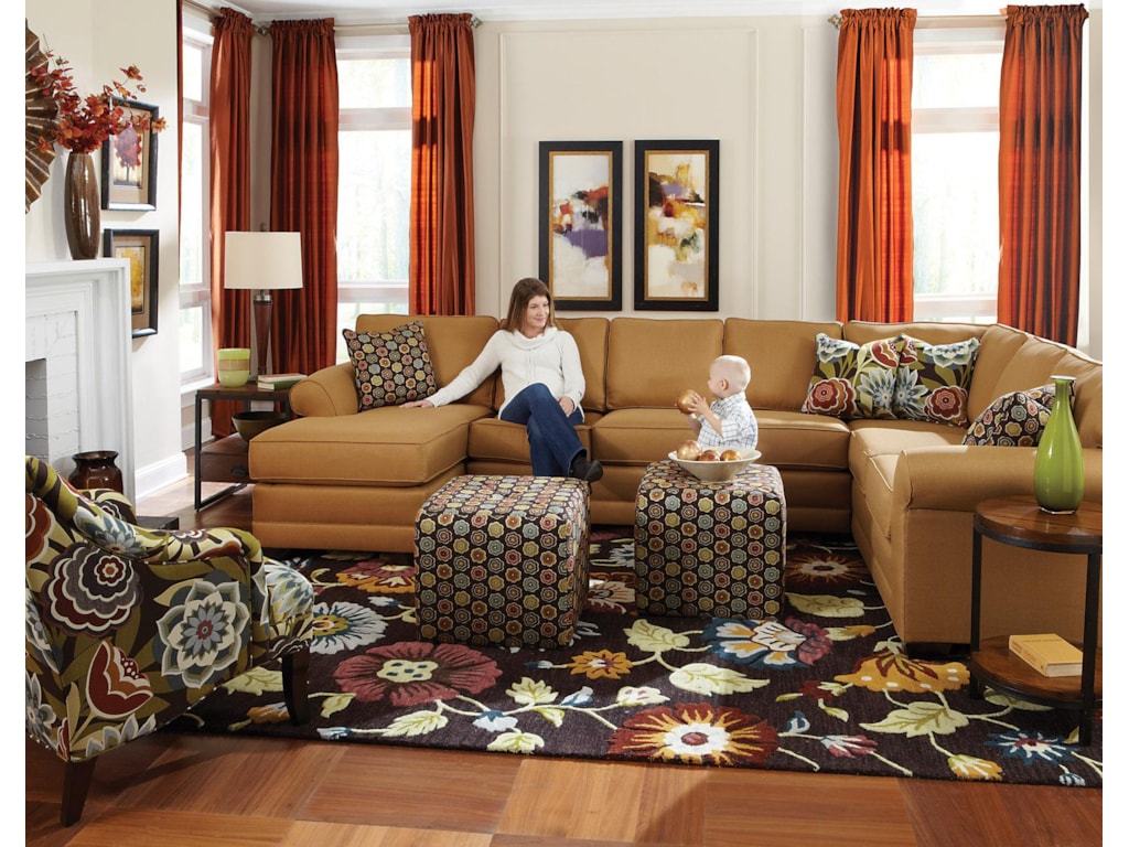 England Brantley6 Seat Sectional with Chaise