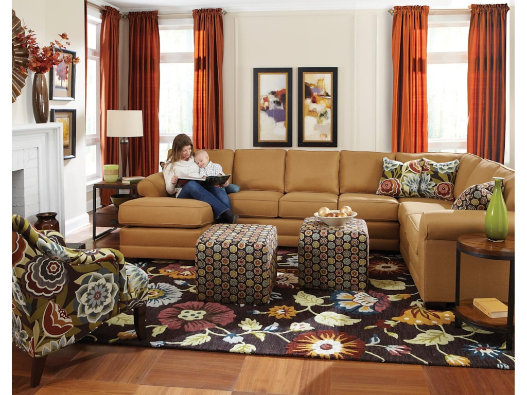 England Brantley6 Seat Sectional with Chaise