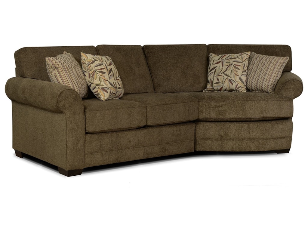 Brantley 3 Seat Sectional Sofa With Cuddler By England At Dunk Bright Furniture