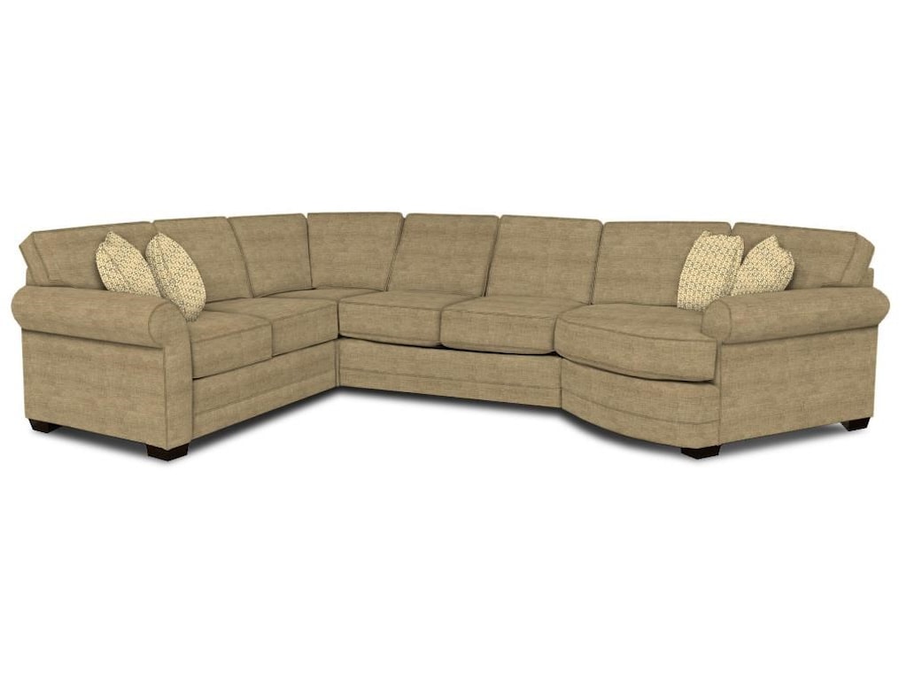 Brantley 4 Piece Cuddler Sectional By England At Dunk Bright Furniture
